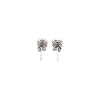 Aretes de diamantes en oro blanco 18K