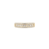 Anillo de diamantes en oro amarillo 18K
