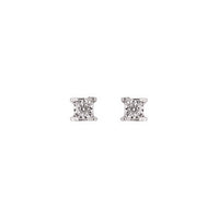 Aretes de diamantes en oro blanco 18K