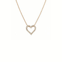 Collar de diamantes en oro amarillo 18K