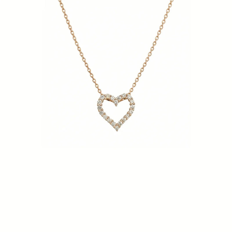 Collar de diamantes en oro amarillo 18K