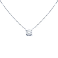 Collar de diamante en oro blanco 18K