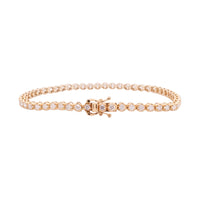 Pulsera de diamantes en oro amarillo 18K