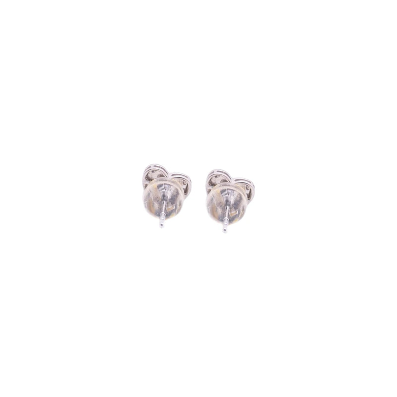 Aretes de diamantes en oro blanco 18K