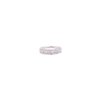 Anillo de diamantes en oro blanco 18K