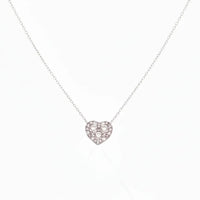 Collar de diamantes en oro blanco 18K