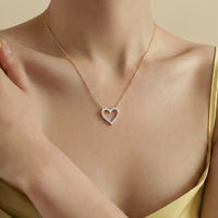 Collar de diamantes en oro amarillo 18K