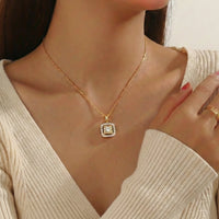 Dije de diamantes en oro amarillo 18K