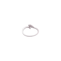 Anillo de diamantes en oro blanco 14K