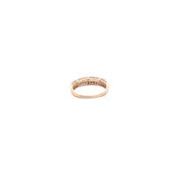 Anillo de diamantes en oro amarillo 18K