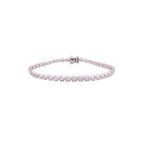 Pulsera de diamantes en oro blanco 18K
